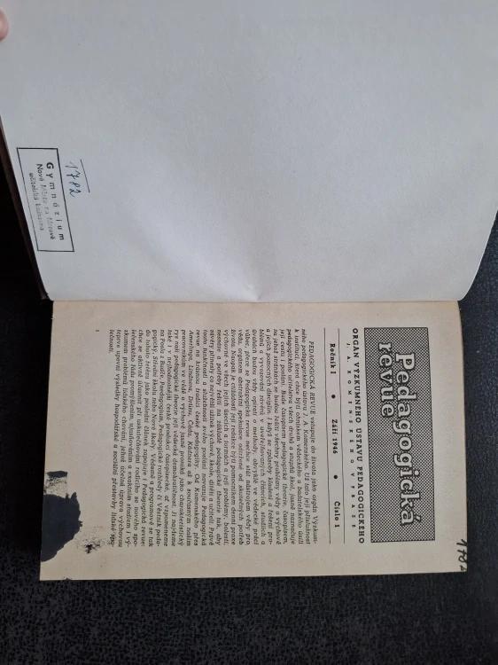 Pedagogická revue - ročník I - 1946 - 1947