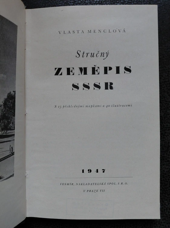 Stručný zeměpis  SSSR - Vlasta Menclová