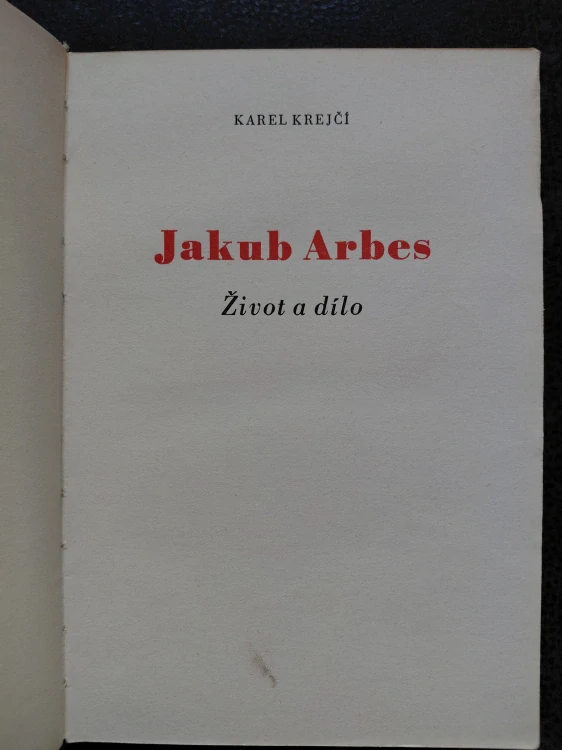 Jakub Arbes - Karel Krejčí
