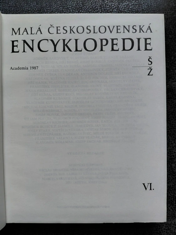Malá československá encyklopedie 6 Ž/Š
