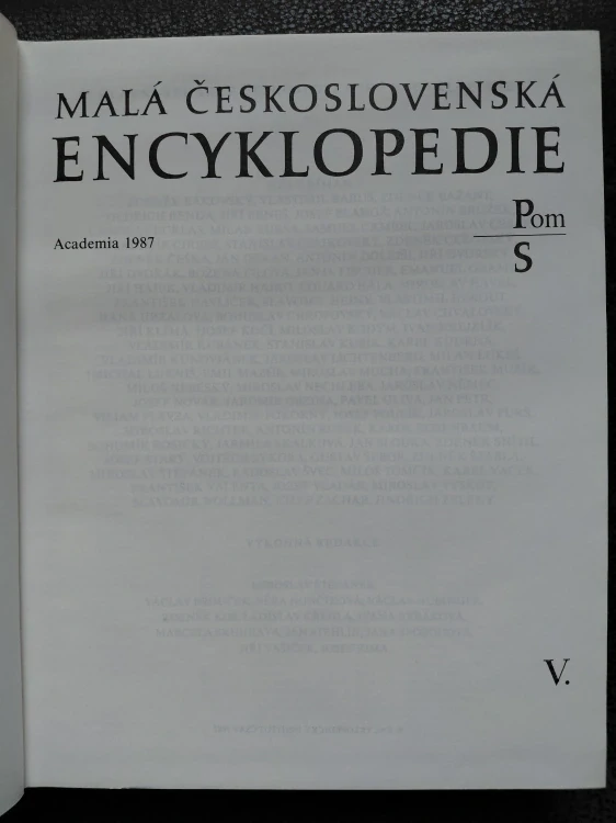 Malá československá encyklopedie 5 Pom/S