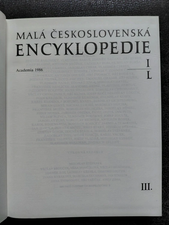 Malá československá encyklopedie 3 I/L
