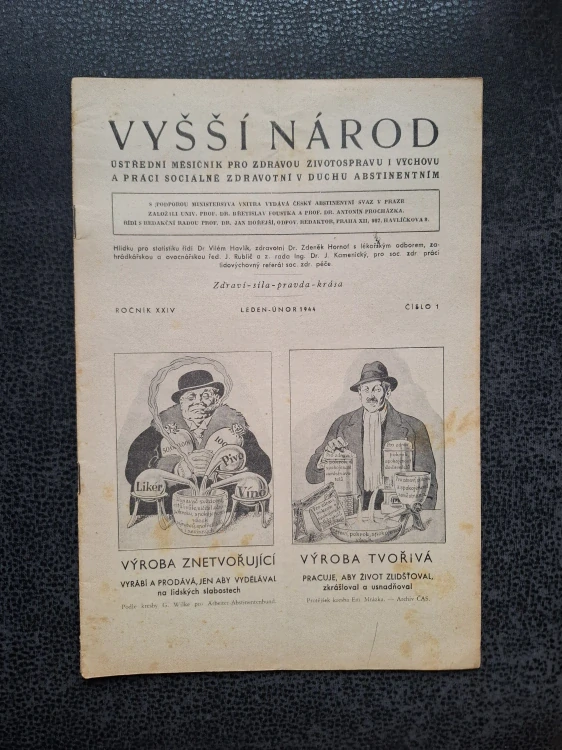 Vyšší národ - ročník XXIII. leden - únor 1944 - čísla 1, 2, 3, 4, 5