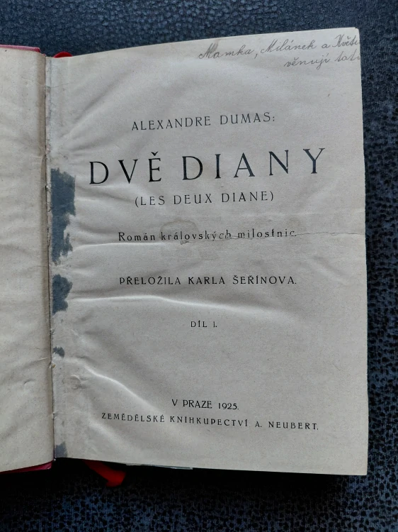 Dvě Diany - 1.,2.,3. díl - Alexandre Dumas
