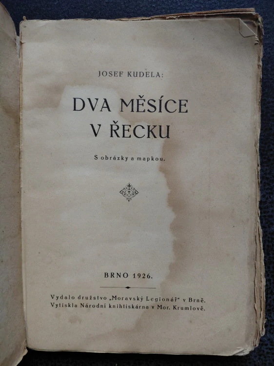 Dva měsíce v Řecku - Josef Kundela