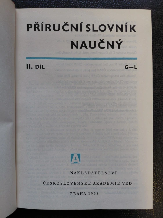 Příruční slovník naučný II - G-L - Vladimír Procházka