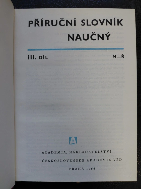 Příruční slovník naučný III - M-Ř - Vladimír Procházka