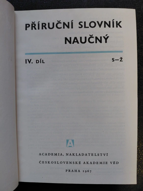 Příruční slovník naučný IV. - S-Ž - Vladimír Procházka