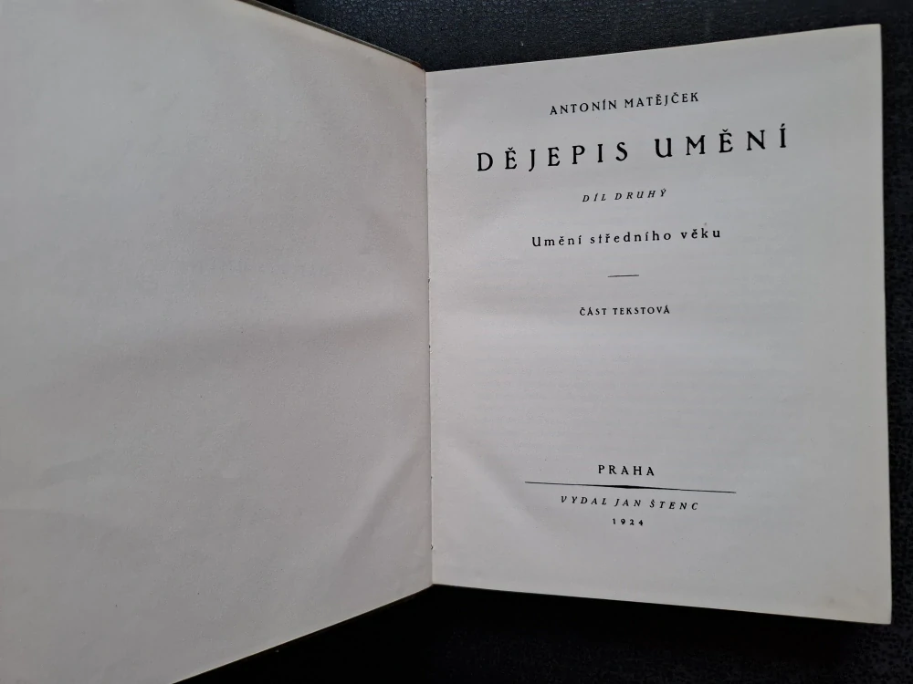 Dějepis umění II -  Umění středního věku - Matějček Antonín