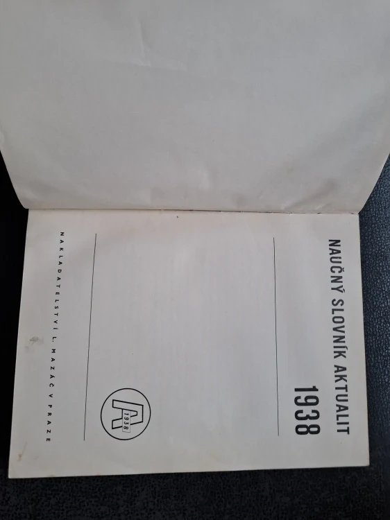 Naučný slovník aktualit 1938 - Toboka Zdeněk a kolektiv