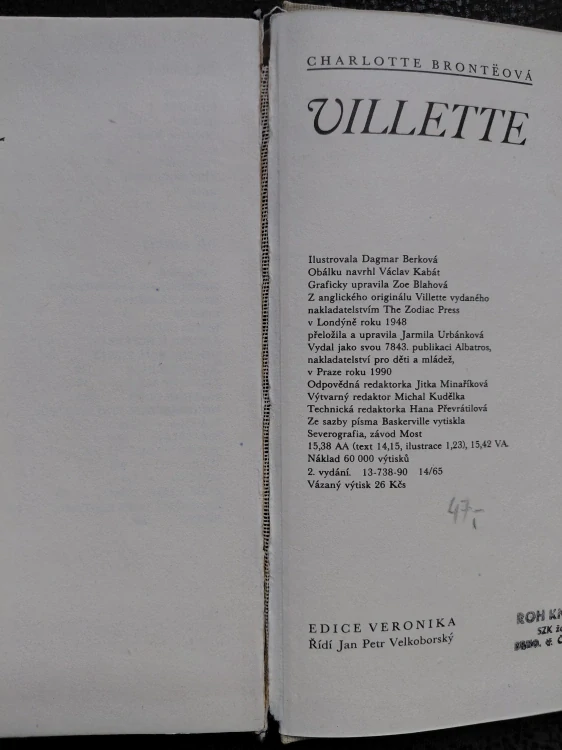 Villette - Charlotte Brontëová