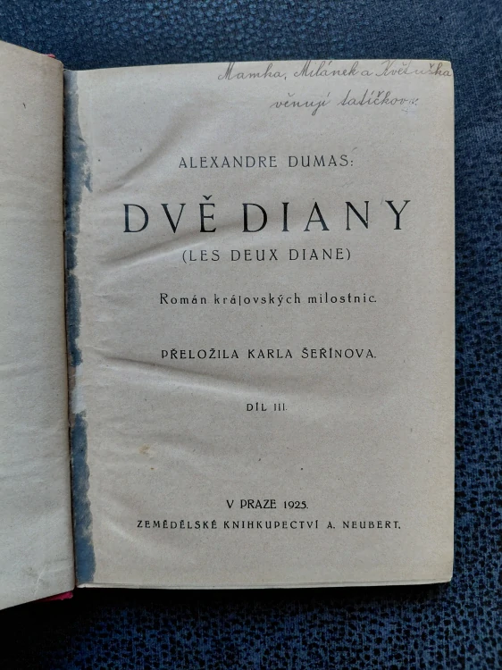 Dvě Diany - 1.,2.,3. díl - Alexandre Dumas