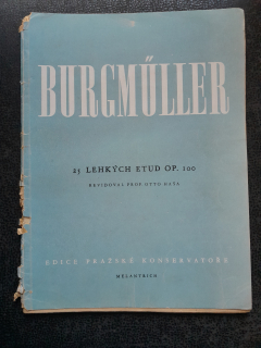 Burgmuller - 25 lehkých etud op. 100 - noty