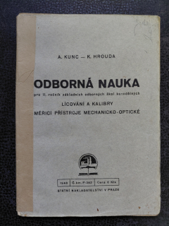 Odborná nauka pro II. ročník zákl. odborných škol kovodělných