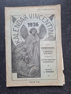 Kalendář Vincentina 1936 - J. Hudek