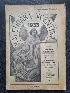 Kalendář Vincentina 1933 - J. Košnar
