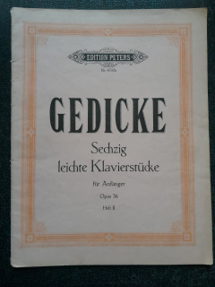 Gedicke - Sechzig leichte Klavierstücke für Anfänger