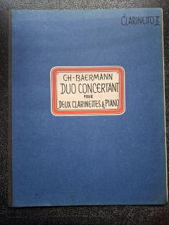 Duo concertant pour Deux cpour clarinettes a piano - Ch. Baermann