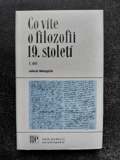 Co víte o filozofii 19. století I.díl - Netopilík Jakub