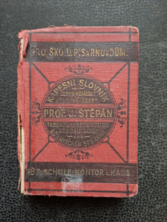 Kapesní slovník česko-německý - prof. J.Štěpán