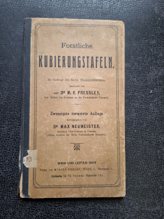 Forstliche Kubierungstafeln
