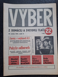 Výber z domácej a svetovej tlače - 24.10 1969 ročník. II.