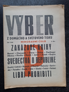 Výber z domácej a svetovej tlače - Září 1968