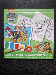 Water paint colouring block