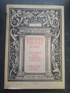 Z historie evropské knihy - Pravoslav Kneidl