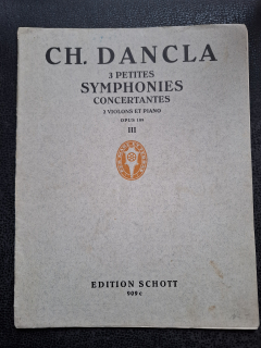 3 petites symphonies concertantes - Ch. Dancla