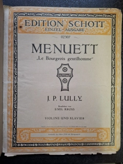 Menuett - Le bourgeois gentilhomme - J. P. Lully
