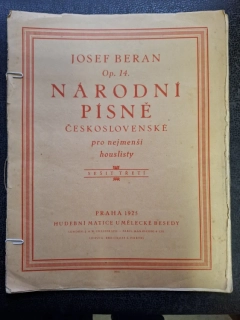 Národní písně československé pro nejmenší houslisty- Josef Beran - Op. 14