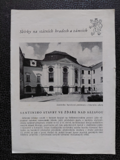 Sbírky na státních hradech a zámcích - Santiniho stavby ve Žďáře nad Sázavou