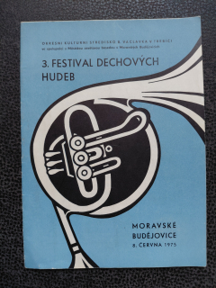 3. festival dechových hudeb - Moravské Budějovice 8.6 1975